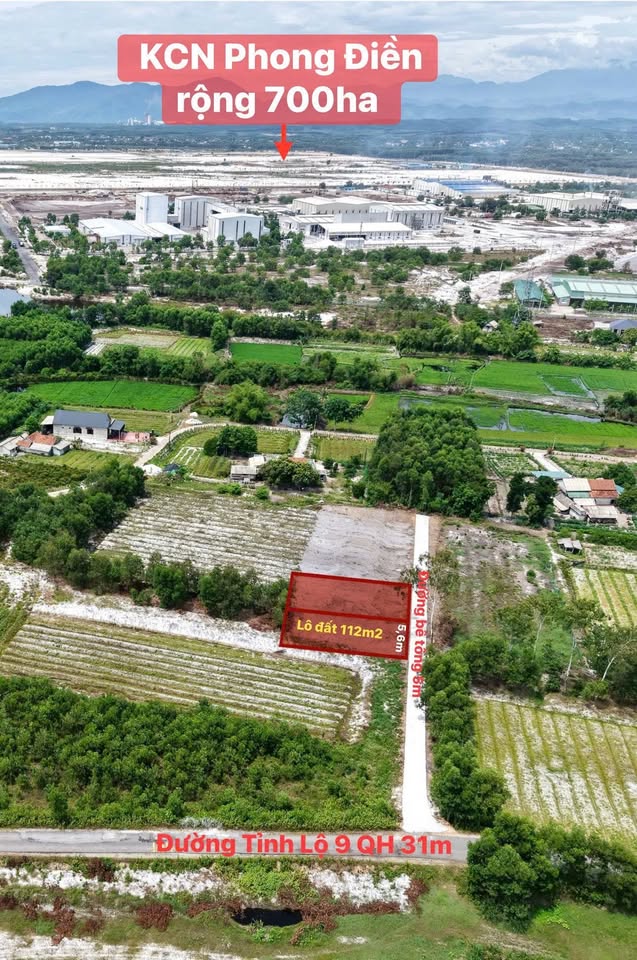 Cơ hội sở hữu ngay lô đất thổ cư 135m2 tại khu vực Phong Điền, Huế, liền kề khu công nghiệp sầm uất