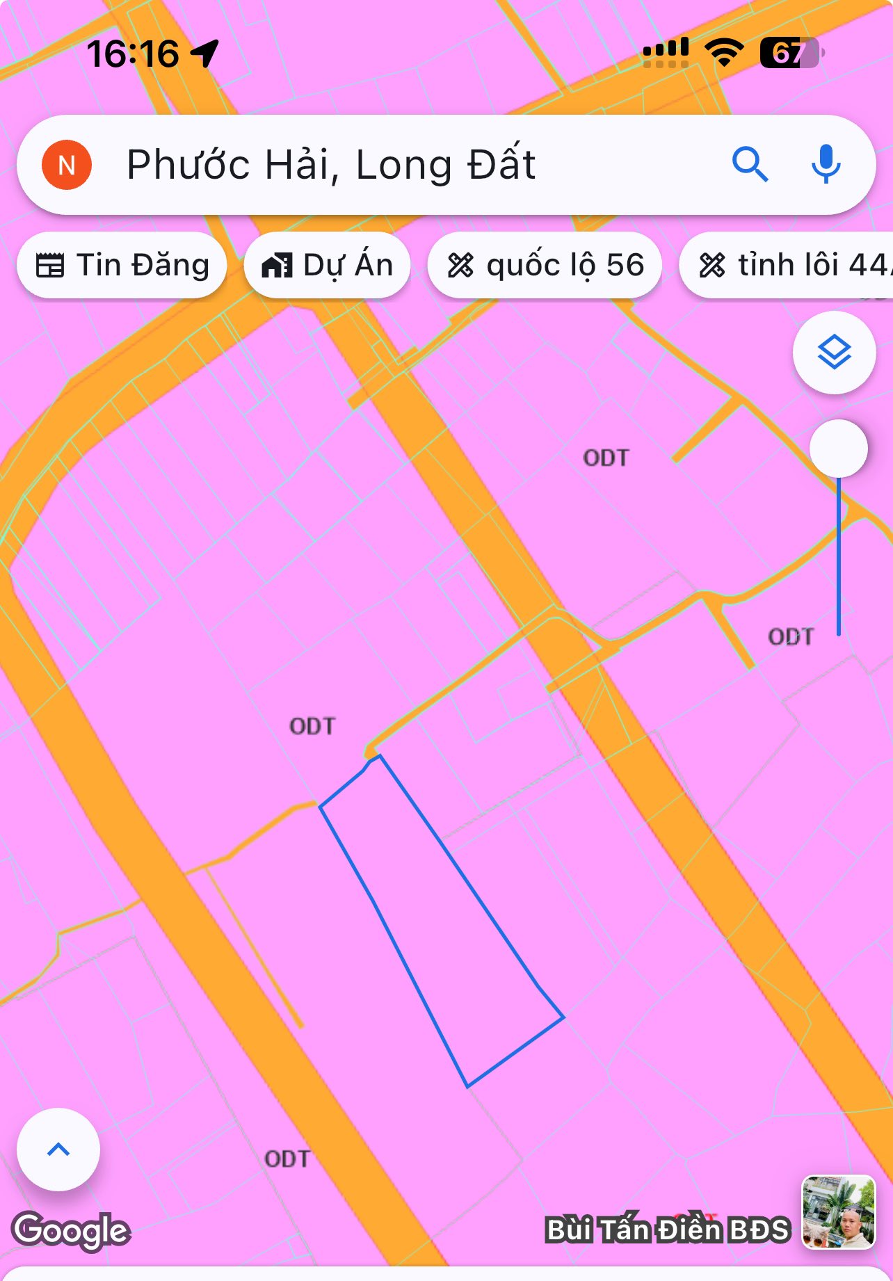 Bán đất Phước Hải 3,7 xào, mặt tiền đường bê tông, cách biển 2.5km