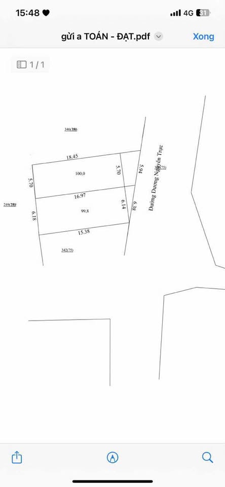 Bán nhà mặt tiền Dương Nguyên Trực, gần kề Trưng Nữ Vương, 100m2