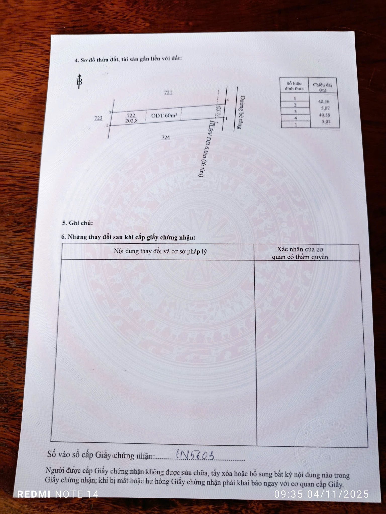 Chính chủ gửi bán lô đất mặt tiền bê tông cực đẹp tại khu phố 5, Minh Hưng, Chơn Thành