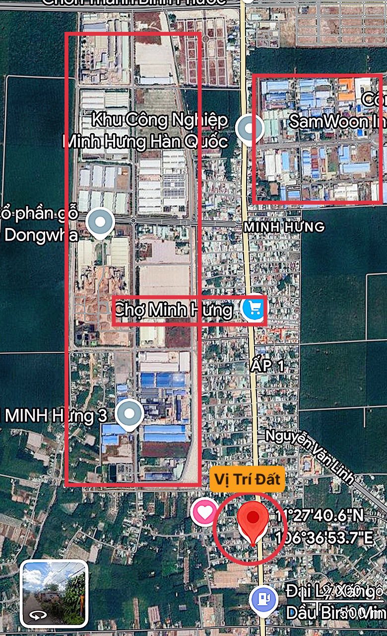 Bán mặt tiền đường số 18, phường Minh Hưng, Chơn Thành, giá 890 triệu