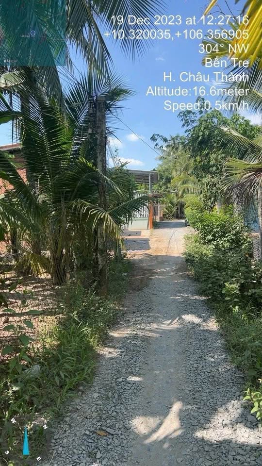 Bán đất vuông vức 210m2, có 55m2 thổ cư tại Tân Thạch, Châu Thành, Bến Tre