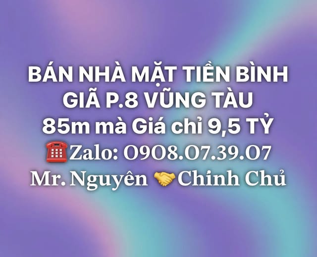 Nhà mặt tiền kinh doanh sầm uất Bình Giã, Vũng Tàu chỉ 9,5 tỷ