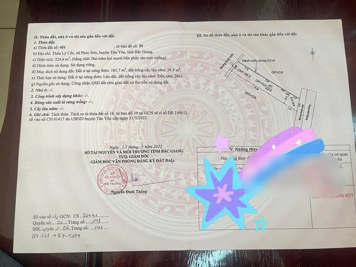 Đất nền Lý Cốt, Phúc Sơn, 224m2, gần khu công nghiệp, giá hơn 1 tỷ