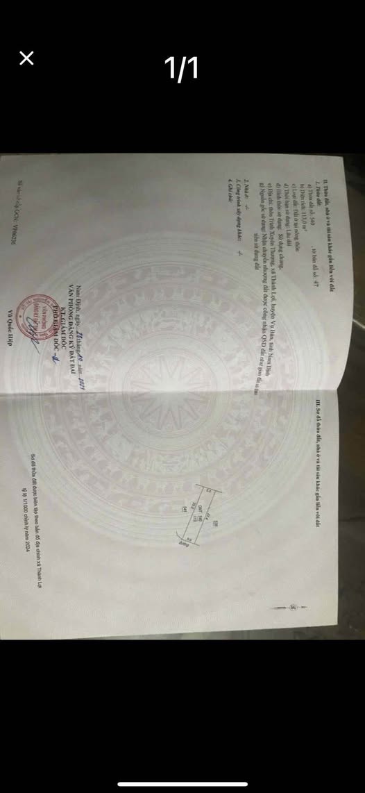 Mảnh đất vuông vắn, ô tô vào tận nơi, 113m2 tại phường Trường Thi, Nam Định