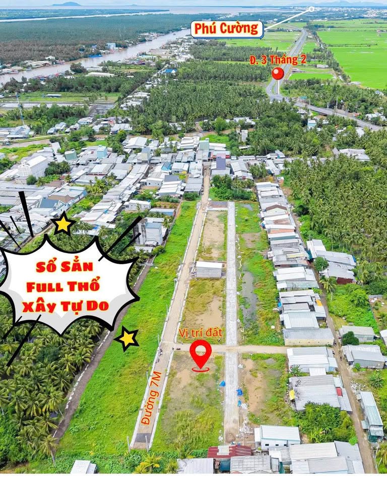 Bán cặp nền 2 mặt tiền đường 3/2 nối dài, diện tích 112m2