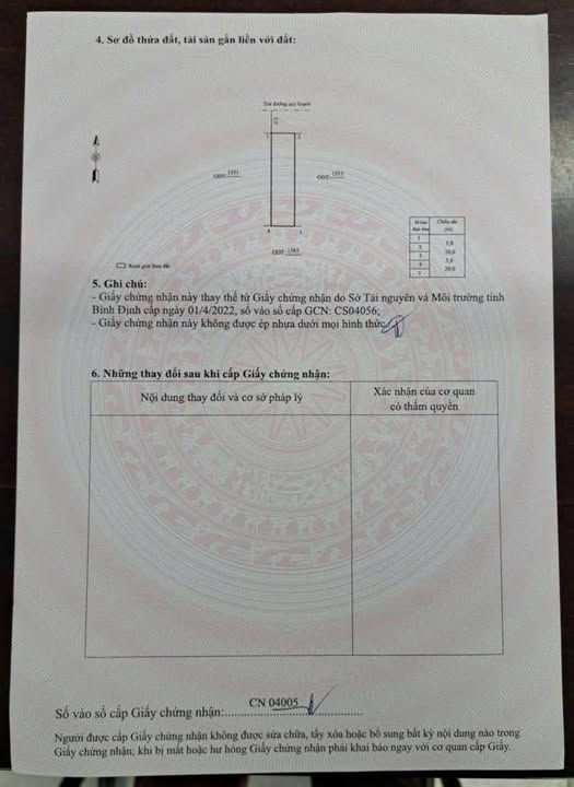 Mảnh đất vuông vắn, sổ mới cứng tại Nhơn Hưng, Bình Định, sở hữu vị trí đắc địa phía sau đường Tôn Thất Tùng