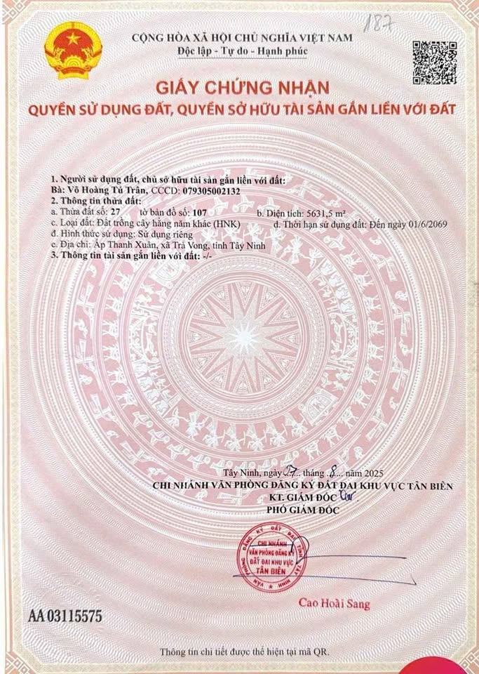 Cần bán gấp lô đất góc cực đẹp với 2 mặt tiền đường lớn Bourbon, thuộc khu vực Tân Biên