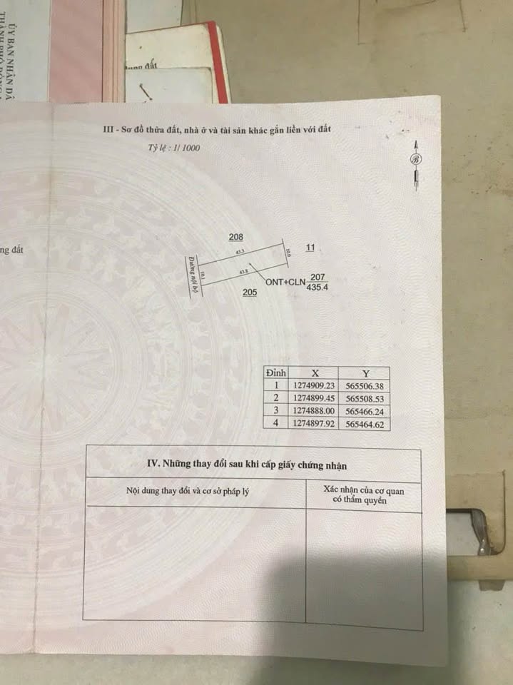 Đất vàng 10x43m, 2,35 tỷ, ngay hông trường Tiến Thành, Bình Phước