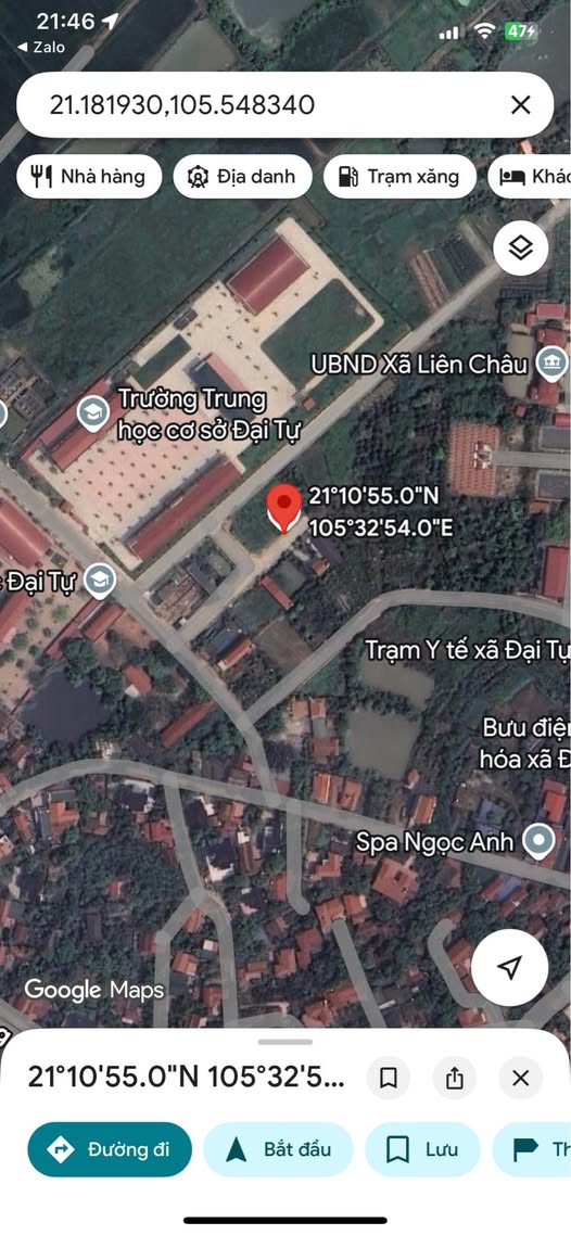 Bán đất thổ cư 106m2, mặt tiền 5m tại Đại Tự, Vĩnh Phúc