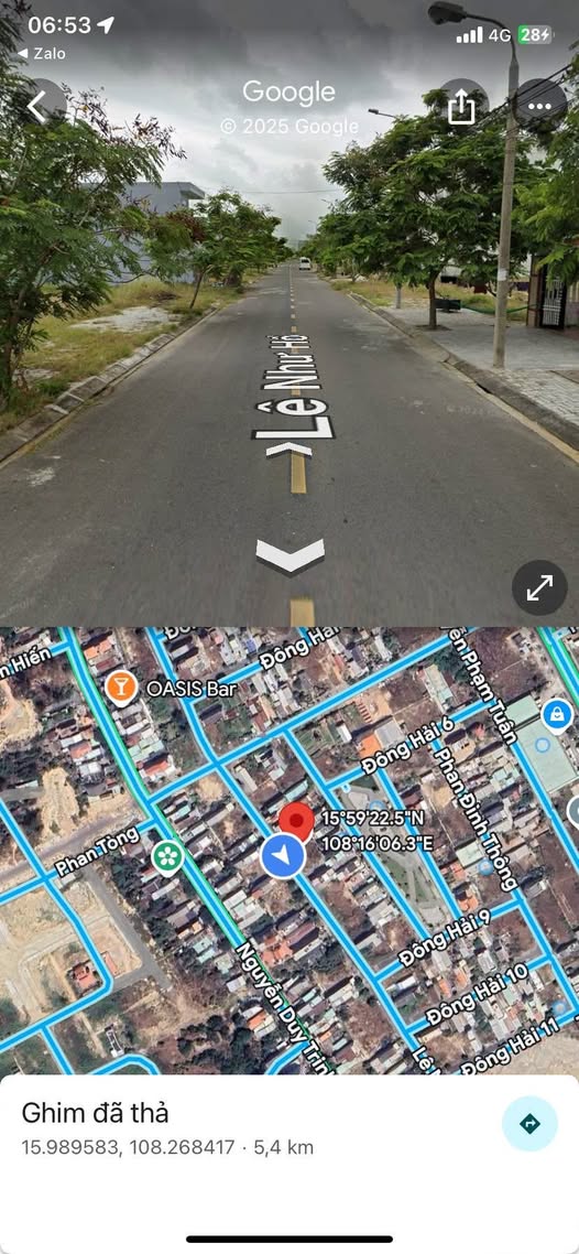 Bán gấp lô đất vàng 105m² mặt tiền Lê Như Hổ, sát biển Non Nước, Đà Nẵng