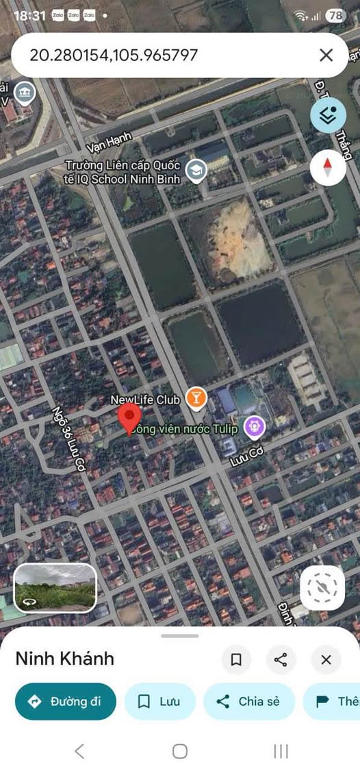 Đất Quảng Trường 3, Tam Điệp 80.6m² mặt tiền 4.7m hướng Nam, vị trí đắc địa