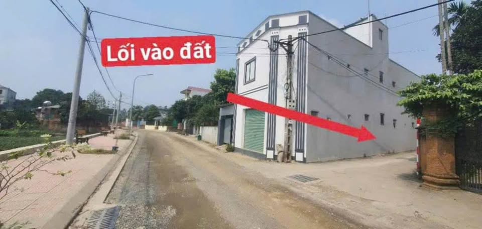 Bán đất góc 75,8m2 tại thôn 3, Tân Xã, Hoà Lạc, Ba Vì, Hà Nội
