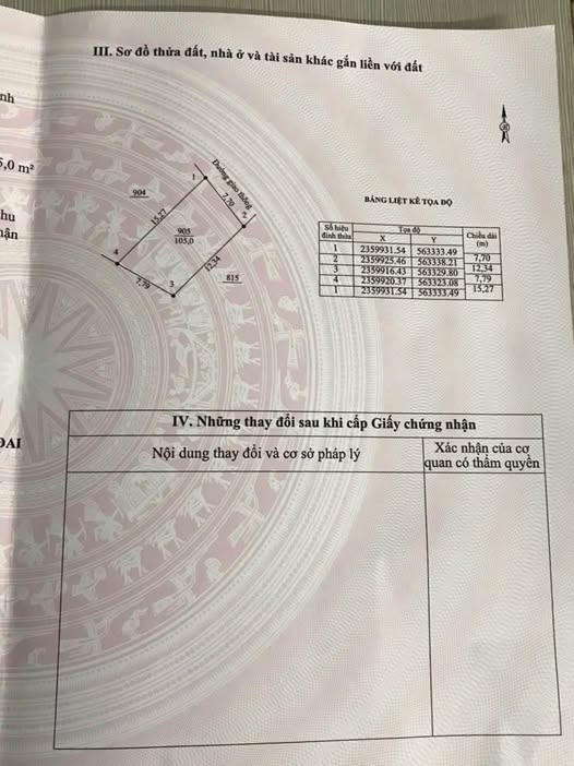 Đất Vĩnh Phúc 105m2 nở hậu, ô tô vào tận nơi, gần chợ Minh Phương