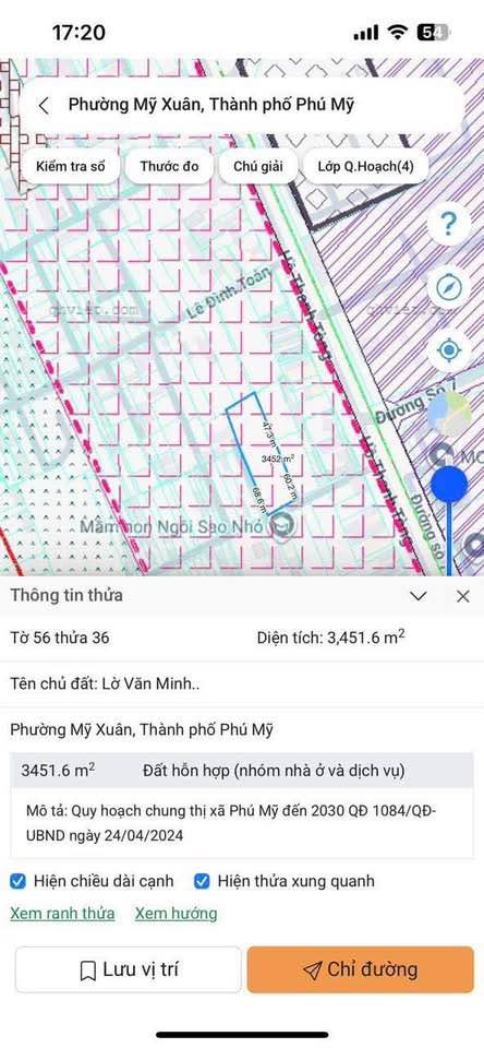Chính chủ gấp rút muốn chia tay lô đất đẹp tại khu phố Phước Lập, phường Mỹ Xuân, tỉnh Bà Rịa - Vũng Tàu