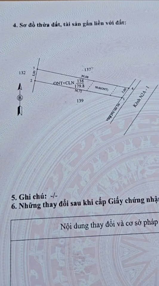 Bán mảnh đất đắc địa tại Lộc Ninh, Bình Phước, liền kề khu vực cầu K8 và Kênh Đông sầm uất