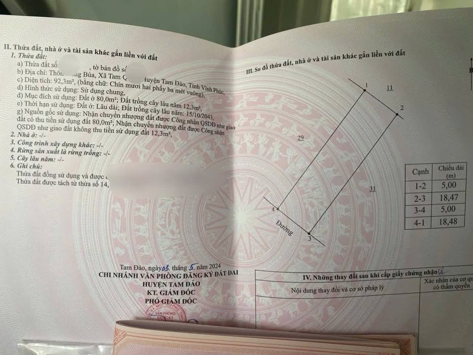 Đất Vĩnh Phúc, đất vàng Trục chính Đồng Bùa, ô tô tránh, khí hậu chill