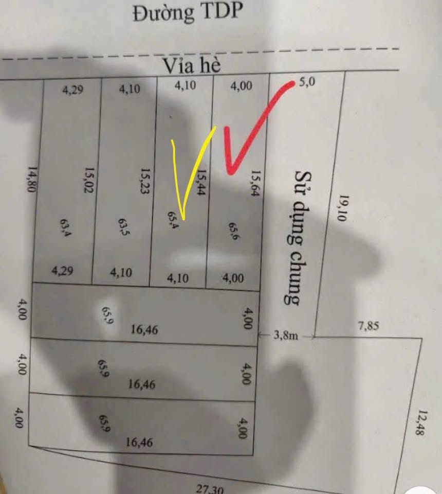 Mặt trục Cổng Làng Cá Chép, 65,4m2 vị trí đắc địa, cách Máng 100m chỉ 3,6 tỷ