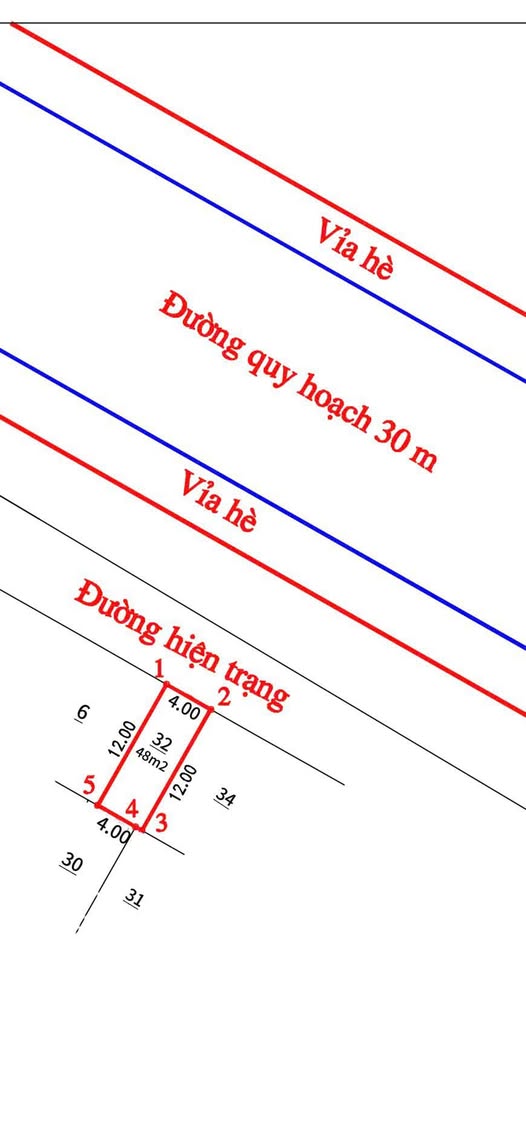 Bán đất dịch vụ 48m² Tân Tây Đô, Đan Phượng, Hà Nội - Mặt đường quy hoạch 30m