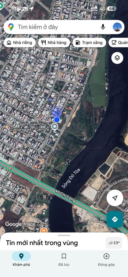 Biệt thự vườn xinh xắn Hòa Xuân, hướng Đông Nam, giá hời