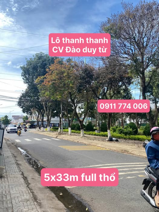 Lô đất vàng mặt tiền đường Đào Duy Từ, Đức Trọng, kinh doanh hốt bạc