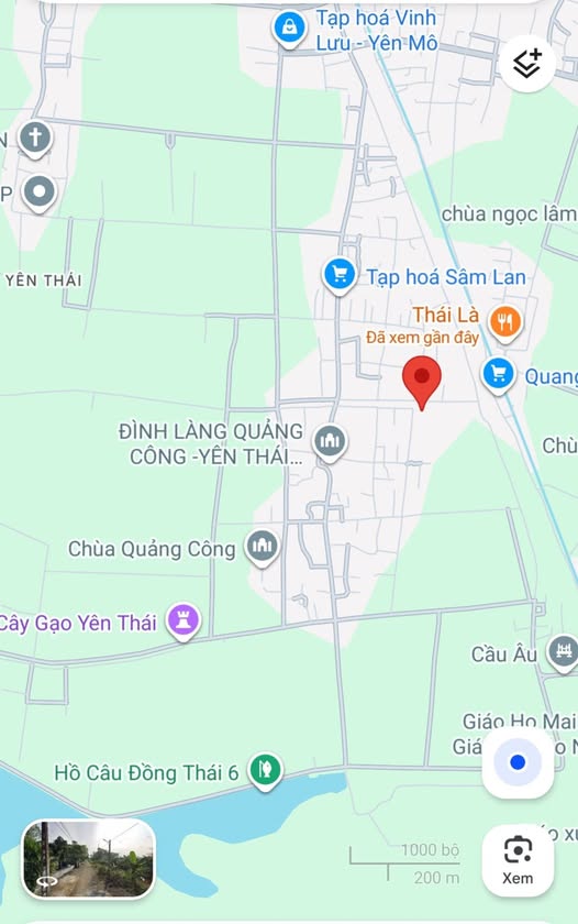Bán đất thổ cư Yên Thái, Yên Mô, Ninh Bình 83,5m2, ô tô vào tận nơi