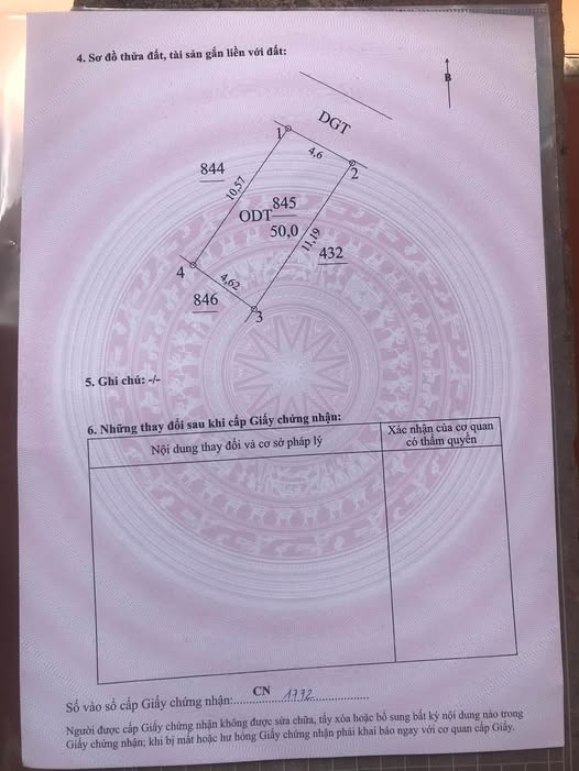 Đất Nghĩa Chính, Phú Xuân, 50m2 nở hậu, ô tô vào tận nơi