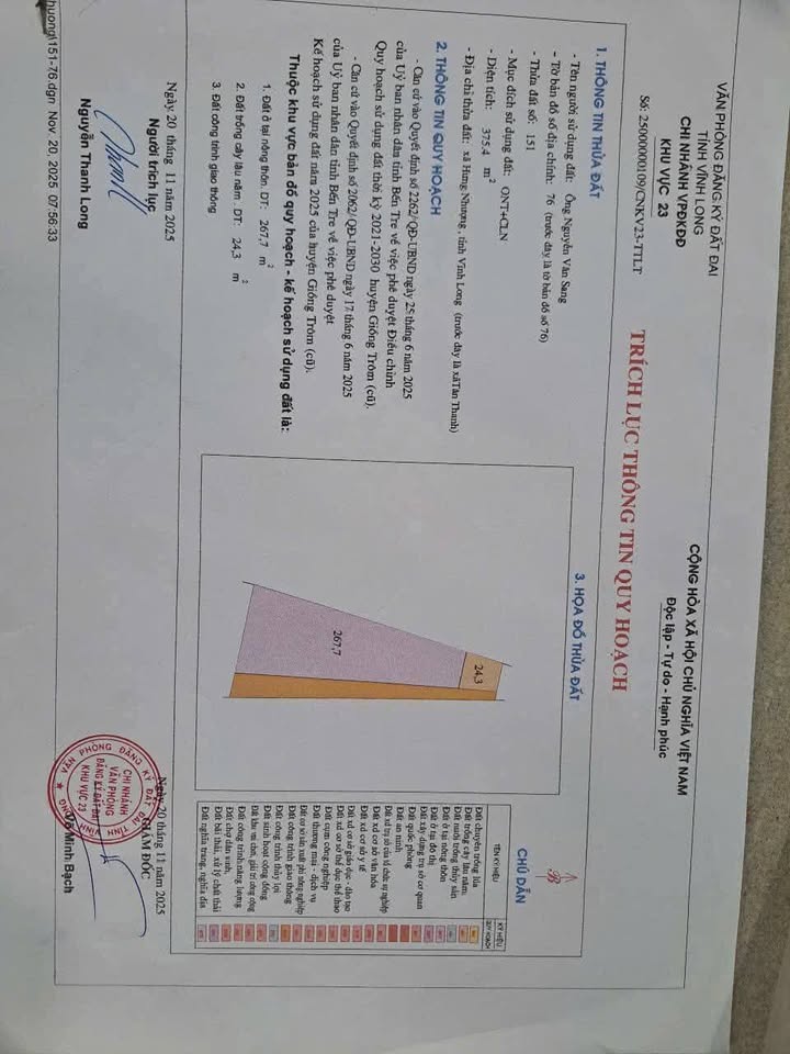 Nhà mặt tiền 20m, 300m2 thổ cư, giá 1,2 tỷ