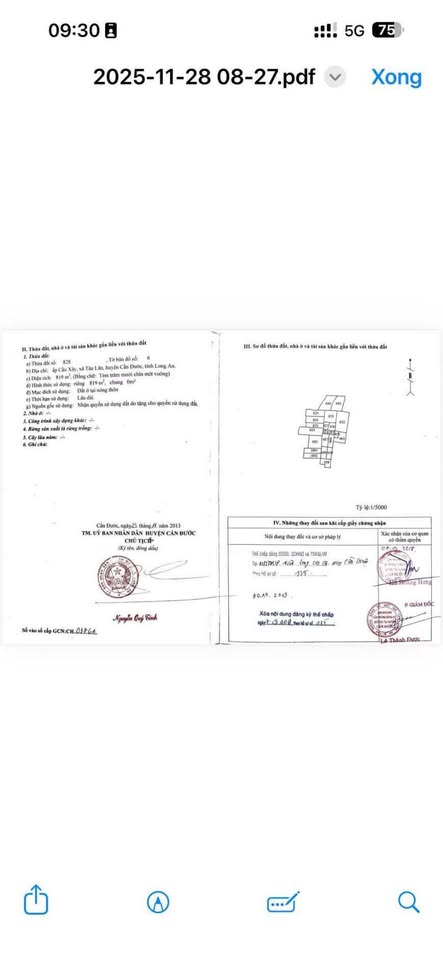 Đất xịn sò 819m2 Tân Lân, Cần Đước, giá hời