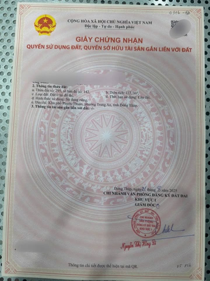 Bán nền 4mx25m mặt tiền đường Năm Sang, Mỹ Tho