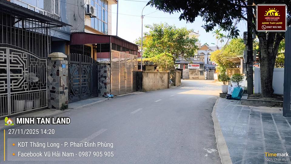 Bán đất trung tâm thành phố Thái Nguyên, mặt tiền 5,5m, 85m2, full thổ cư
