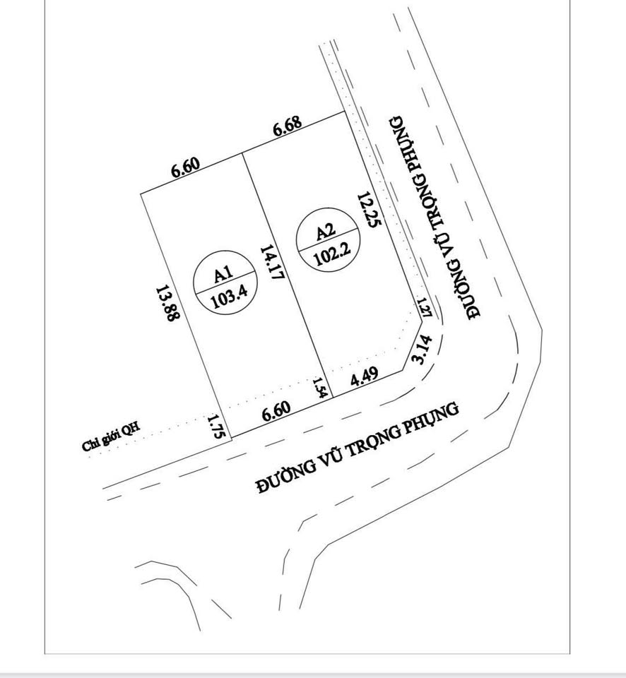 Chốt ngay 2 lô liền kề mặt tiền Vũ Trọng Phụng, Đồng Hới, Quảng Bình
