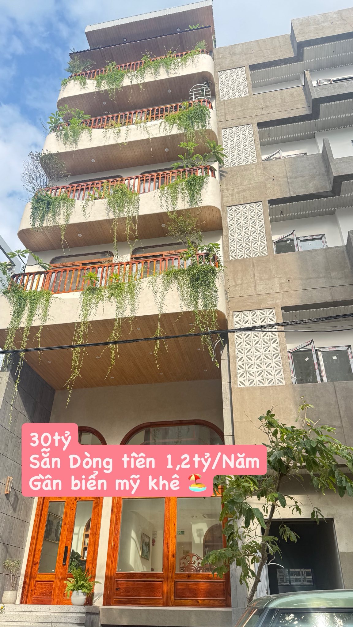 Tòa căn hộ cao cấp 8 tầng sát biển Mỹ Khê, Đà Nẵng, dòng tiền 1,2 tỷ/năm