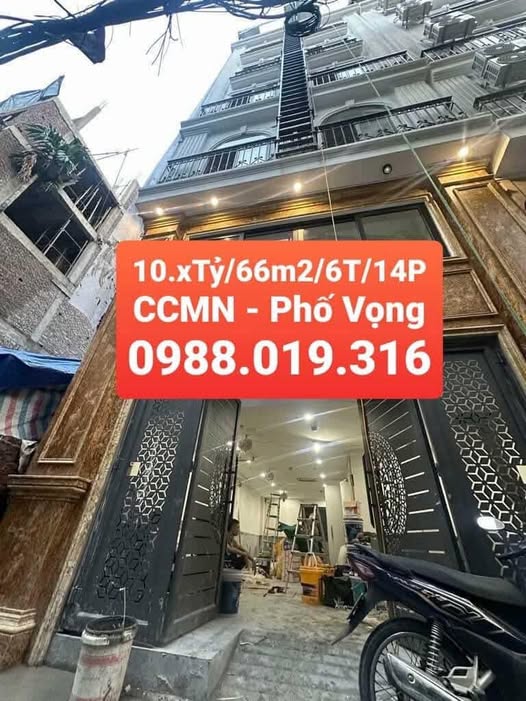 Nhà trọ 14 phòng, doanh thu 900 triệu/năm, ngõ thông phố Vọng