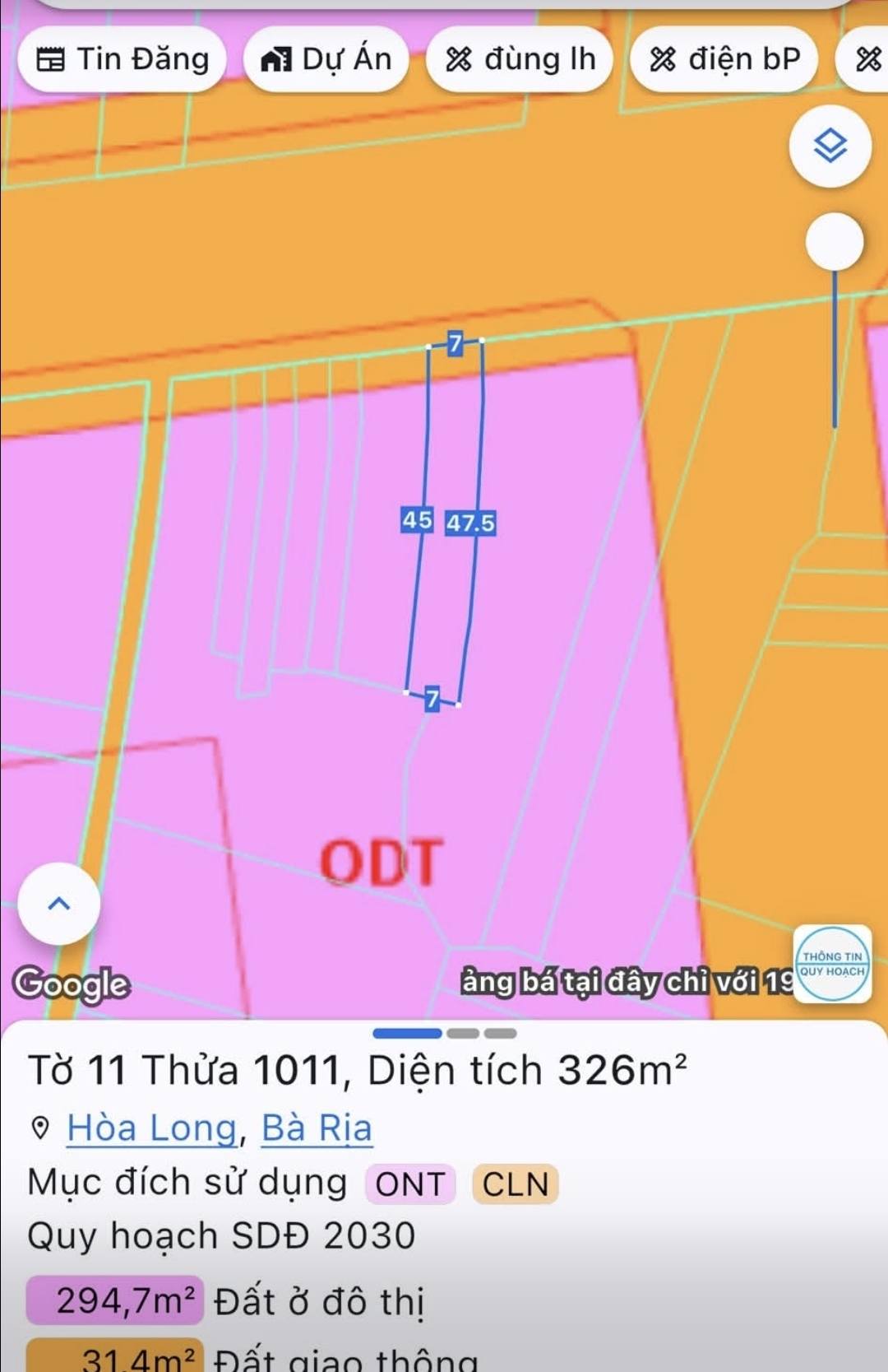 Bán nhà mặt tiền Tỉnh lộ 52, xã Hoà Long, Bà Rịa, 326m2 thổ cư