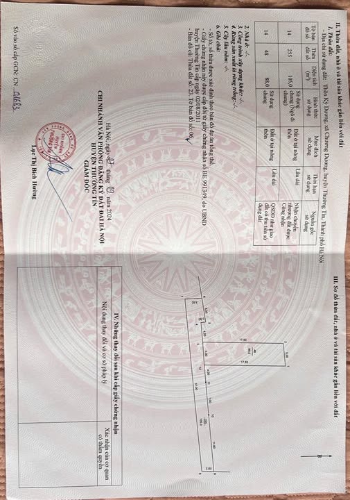 Chính chủ gửi bán lô đất 88m2 tại thôn Kỳ Dương, Thường Tín, đường trước đất rộng hơn 3m