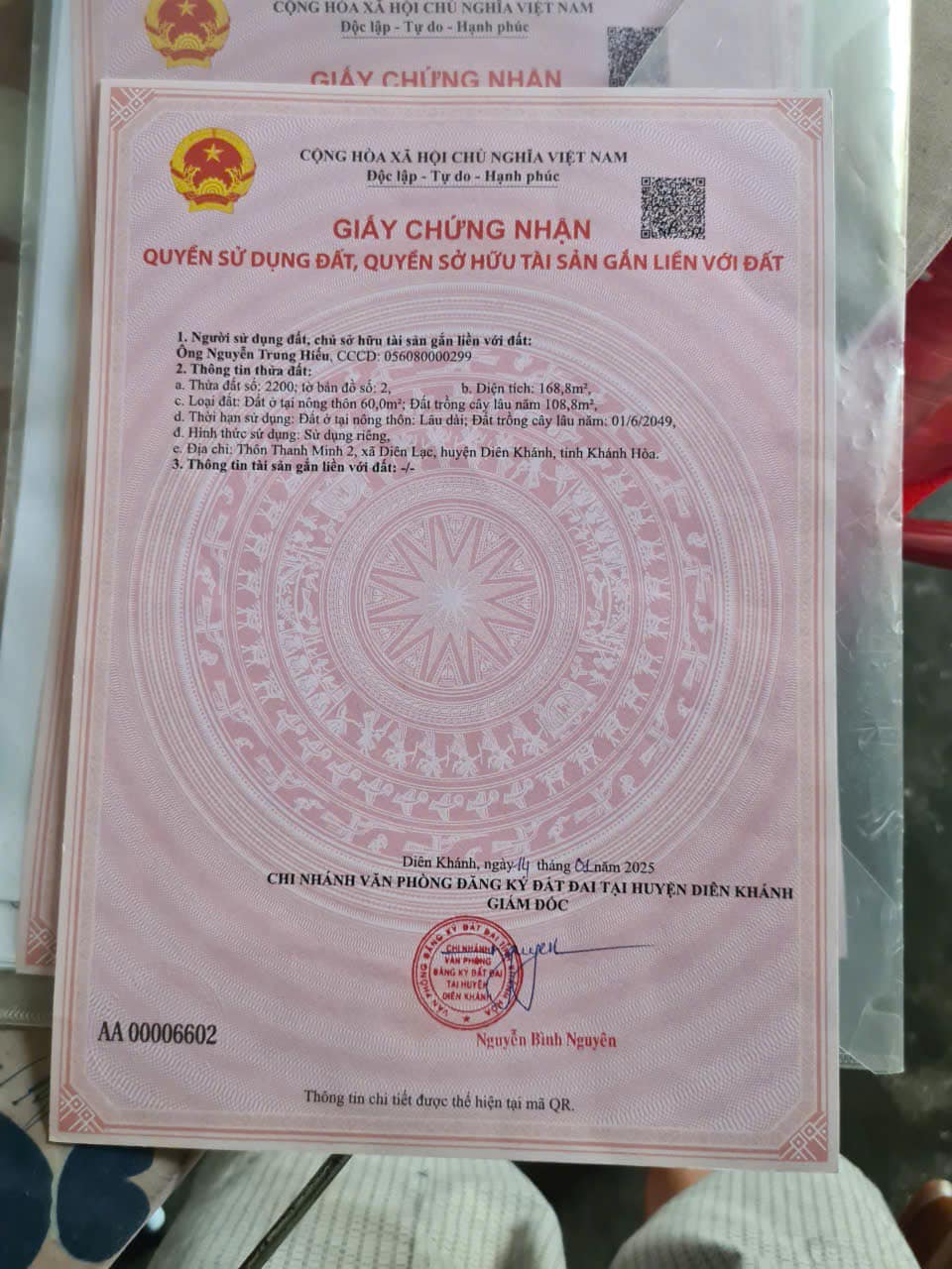 Bán lô góc siêu đẹp tại Diên Lạc, Diên Khánh, Khánh Hòa - 168.8m2