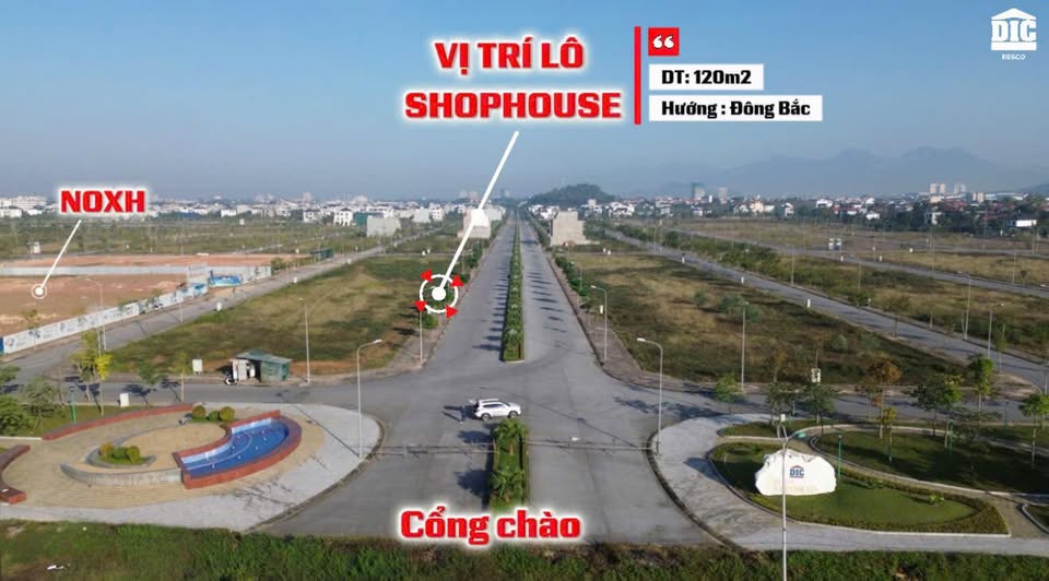 Bán shophouse tại Vĩnh Yên, diện tích 120m2, mặt tiền rộng rãi 6m