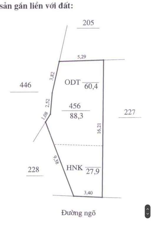 Bán đất tặng nhà cấp 4, cách mặt đường Lý Thường Kiệt 50m, khu đô thị Phú Lộc