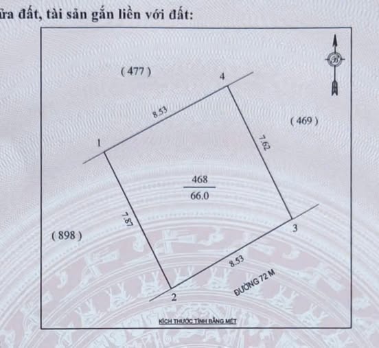 Bán đất mặt đường Hưng Đông, thành phố Vinh, 66m2, hướng Đông Nam, kinh doanh tốt