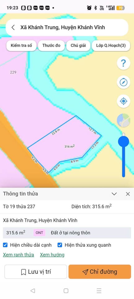 Đất vườn góc 2 mặt tiền, 315.6m2, chỉ 199 triệu tại Nha Trang
