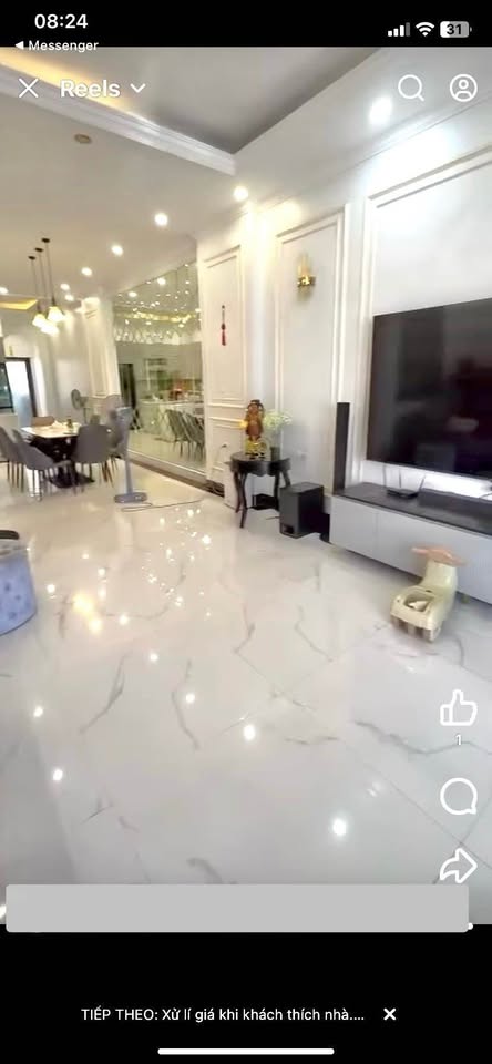 Nhà vip tái định cư 3 tầng, full nội thất xịn sò