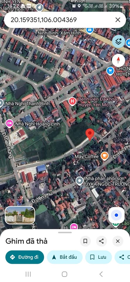 Bán đất trung tâm Yên Mô, Ninh Bình, 146.7m2, mặt tiền rộng, đường ô tô tránh