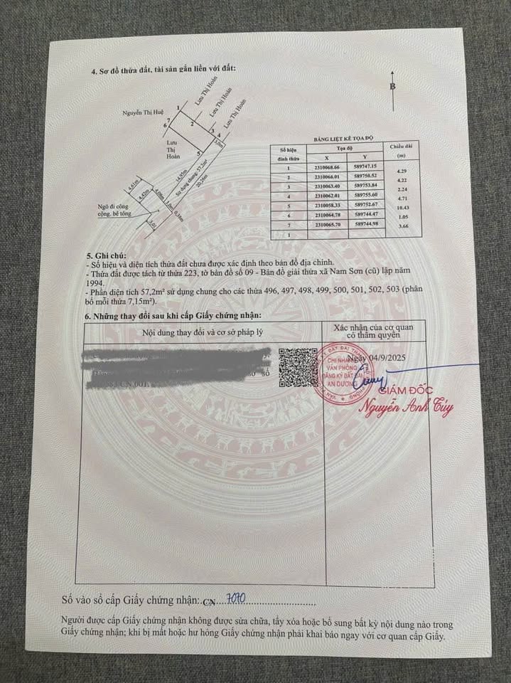 Song lô liền kề 50m2 An Dương, Hải Phòng, ngõ ô tô 7 chỗ