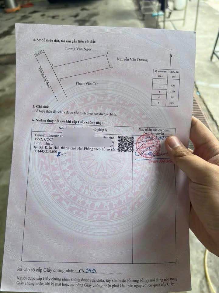 Đất Lạng Côn, Đông Phương, Kiến Thụy, Hải Phòng, mặt đường trục thôn đẹp, gần Vin và ga tàu