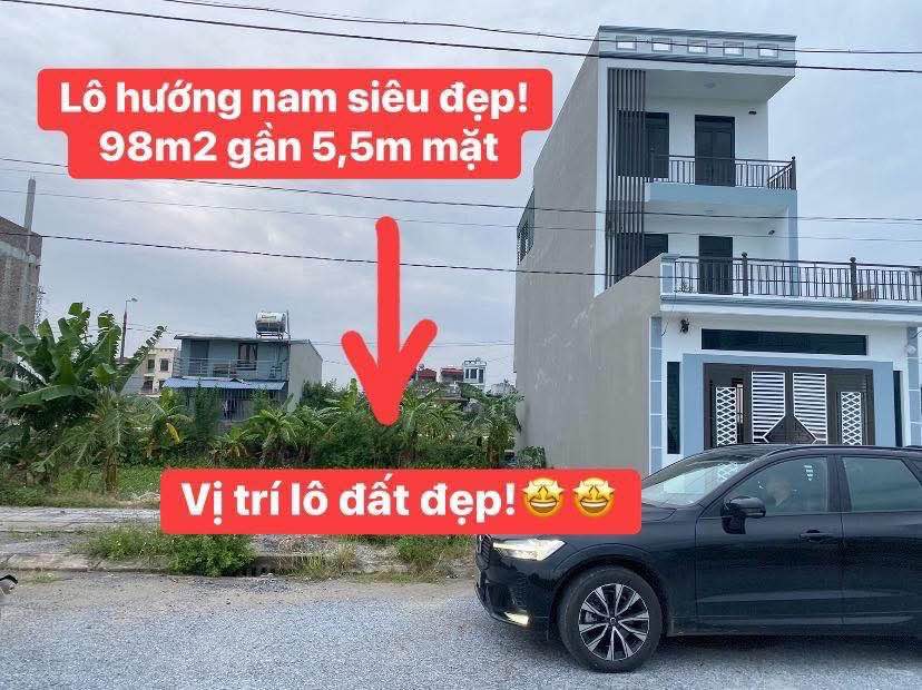 Lô đất vàng khu phân lô công an Thanh Châu, Phủ Lý, 98m2, mặt tiền 5,4m