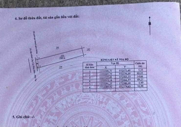Vườn dừa 1.500m² view kênh, đường thông thoáng, sổ thể hiện đường đi, giá 1.5 tỷ
