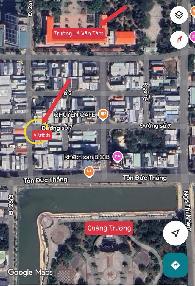 Cơ hội sở hữu ngay nền góc đắc địa tại khu dân cư P1, chỉ cách BOB 100m, gần quảng trường Văn Miếu