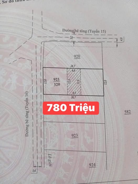 Bán nhanh đất 320m2 mặt đường liên thông tại Đơn Dương, Lâm Đồng, nhà thờ Ka Đơn