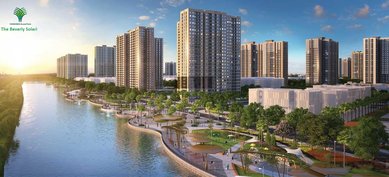 Căn 1PN+ Full nội thất giá tốt nhất The Beverly Solari Vinhomes Grand Park, ban công Đông nam